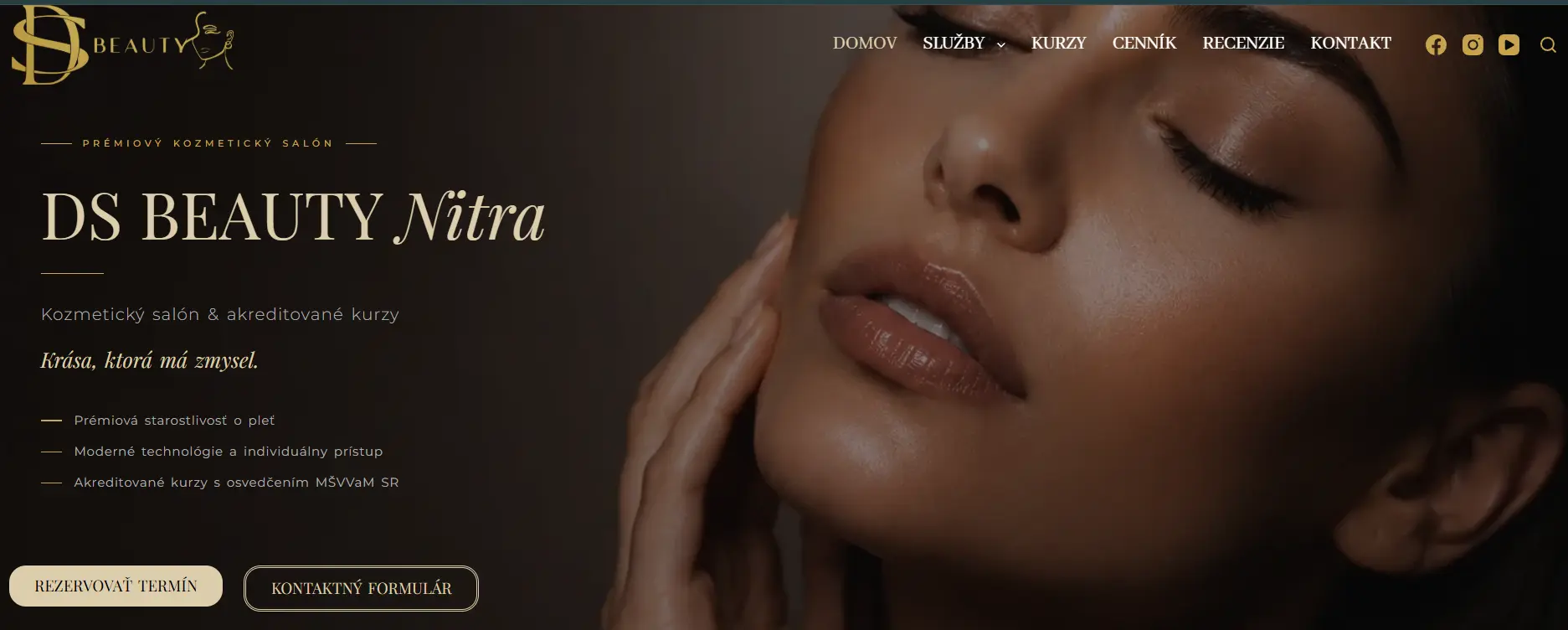 DS Beauty Nitra hlavná stránka